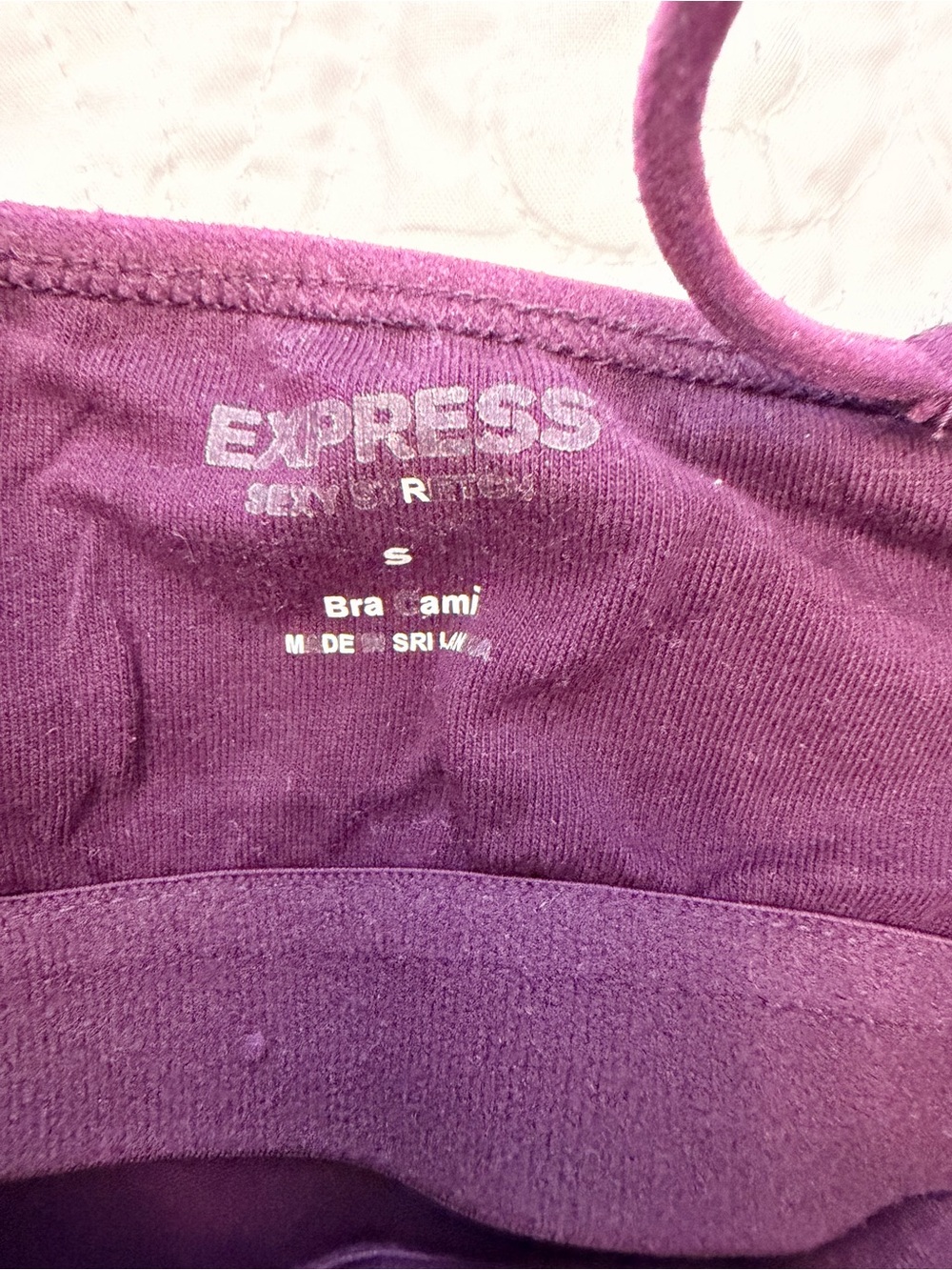 Express Women’s Sleek Camisole Tank Top - White, Olive, Blue, Burgundy, Plum - Picture 5 of 6